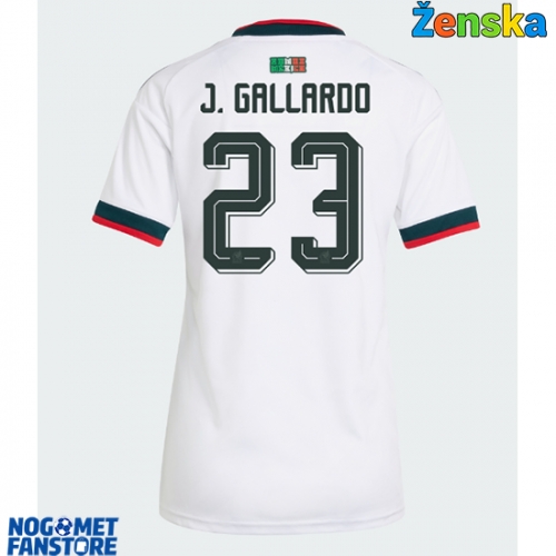 Meksiko Jesus Gallardo #23 Gostujuci Dres za Ženska SP 2026 Kratak Rukav
